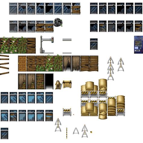 Modern And Post Apocalyptic Tileset Rpg Tileset Free Curated Assets