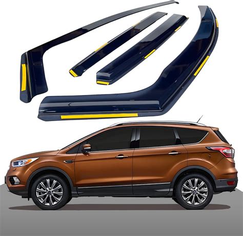 Haibak Wind Deflectors Set Compatible With Ford Kuga MK2 2012-2019 5