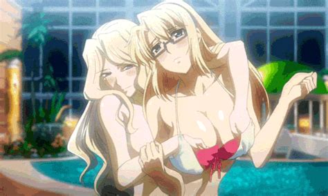 Anime Bikini Fondle GIF