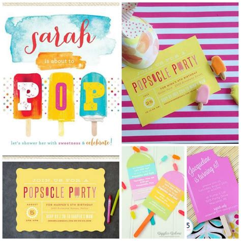 10 Popsicle Invites Filled With Cuteness B Lovely Events