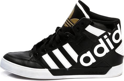 Adidas Hardcourt Hi Big Logo Mens Trainers Uk115 Eur46 23 Us12 Black White Gold
