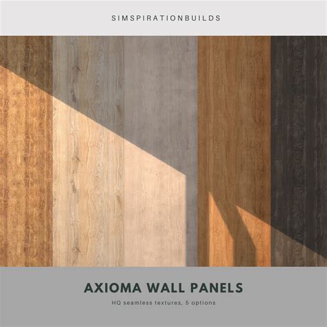 Sims 4 Axioma Wall Panels By Simspiration Builds The Sims Game