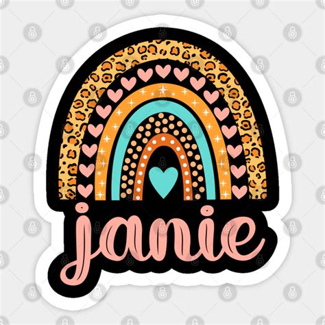 Janie Name Janie Birthday Janie Sticker Teepublic