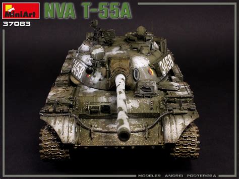 135 Miniart Nva T 55a Tank Plastic Model Kit