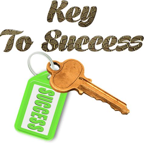 Key To Success Stylized Lettering Clipart Free Download Transparent