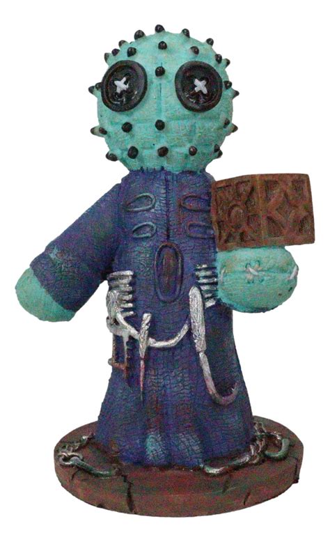 Ebros Pinheadz Monster With Voodoo Stitches Figurine 425h Pinhead H