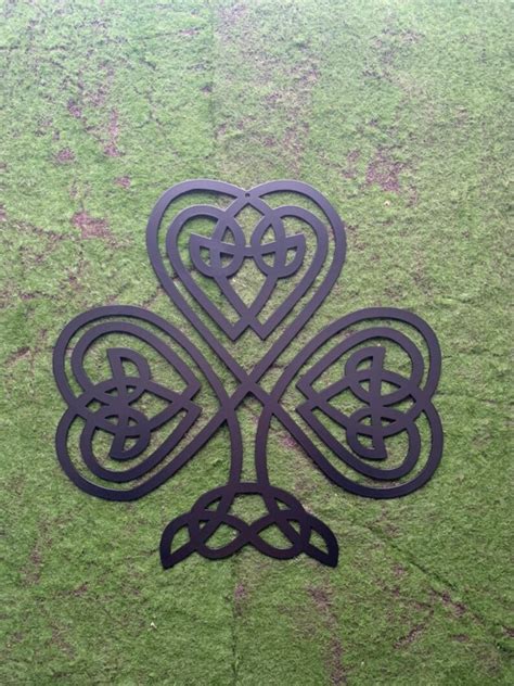 Celtic Knot Clover Shamrock Ireland Holy Trinity Irish Etsy