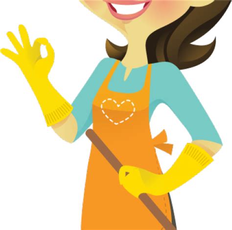 Cleaning Lady Clipart - Cleaning Lady Animated Png , Transparent png image