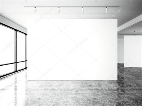 Picture Exposition Modern Galleryopen Spaceblank White Empty Canvas