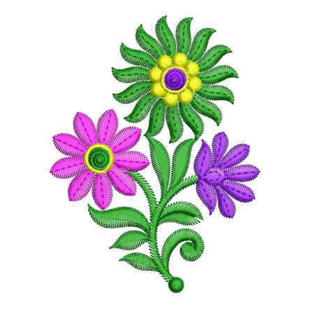 Flower Embroidery Design_EmbroideryShristi