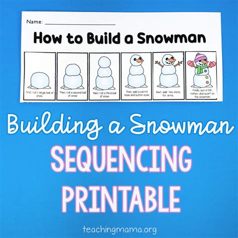 Building A Snowman Sequencing Printable Laptrinhx News
