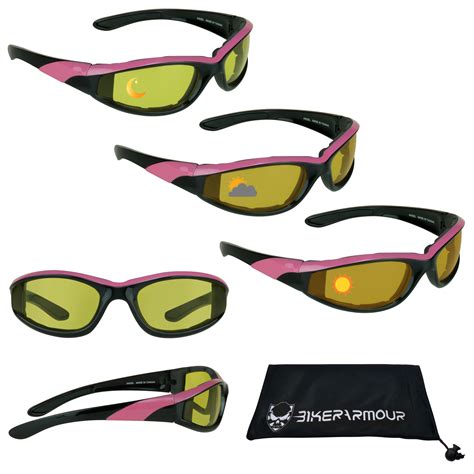 Bikershades Bikershades Motorcycle Transition Glasses Foam Padded For Men And Women Day Night