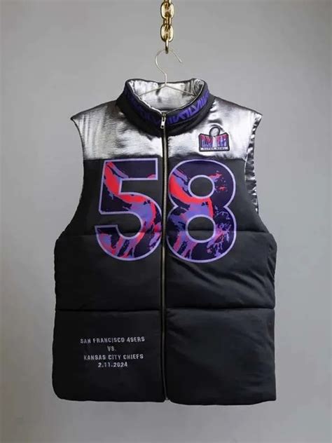 Kristin Juszczyk Super Bowl Lviii Puffer Vest Jacket Hub