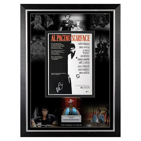 Al Pacino Signed Scarface Movie Display