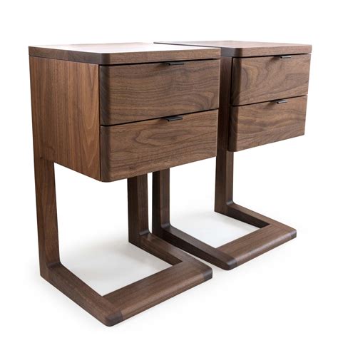 Solid Wood Nightstand With Drawers Cantilever Table Nightstand No 2