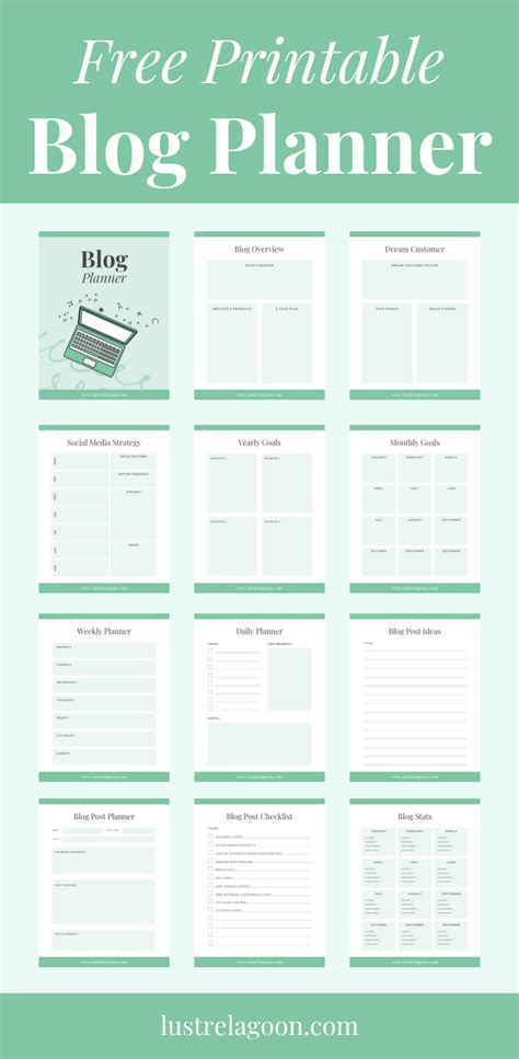 Free Printable Blog Planner To Get Organized Free Blog Planner