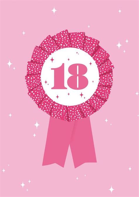 18th Birthday Badge Scented Cards