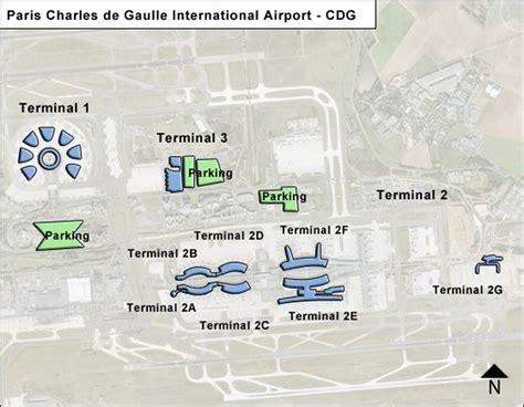 Paris De Gaulle Airport Map Cdg Terminal Guide