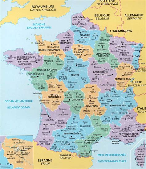 France Map And France Satellite Images