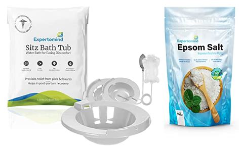 Expertomind Sitz Bath Tub And Epsom Salt Combo Recovery From Pain