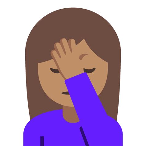 Person Facepalming Emoji Clipart Free Download Transparent Png