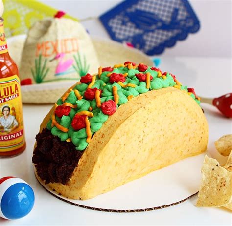 Homemade Taco Twosday Cake For My Daughters Birthday Taco Cake