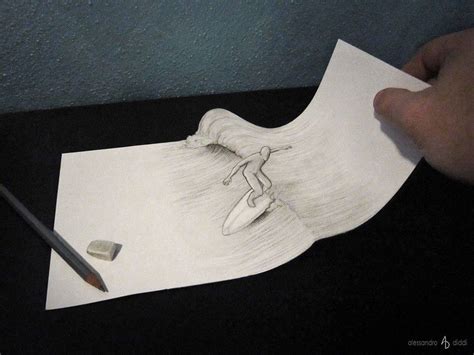 Illusioni Su Carta I Disegni In 3D Di Alessandro Diddi Bigodino