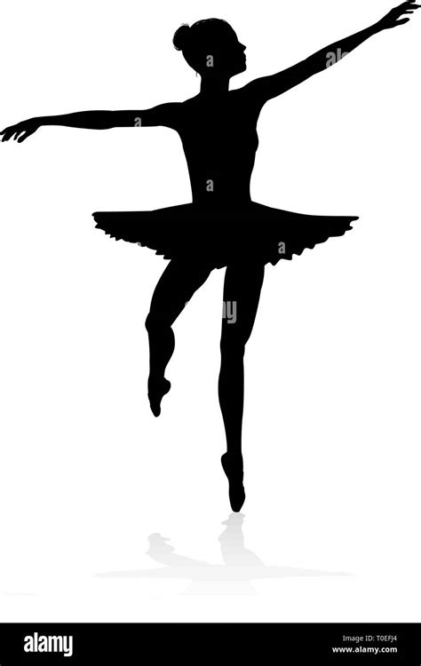 Bailarina Silueta Ballet Danza Poses Im Genes Vectoriales De Stock Alamy