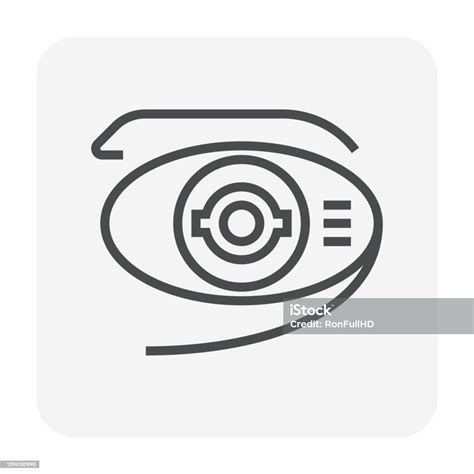 Robot Eye Or Bionic Eye Vector Icon Concept Of Future Security Stock