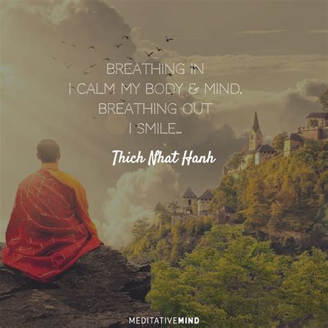 Breathing in I calm My Body & Mind. Breathing Out I Smile #Meditation #Mindfulness #quotes 