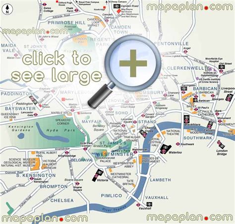 London Maps Top Tourist Attractions Free Printable