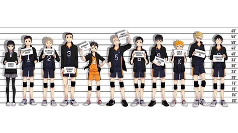 Standing Haikyuu Anime Boys Numbers Anime White Background