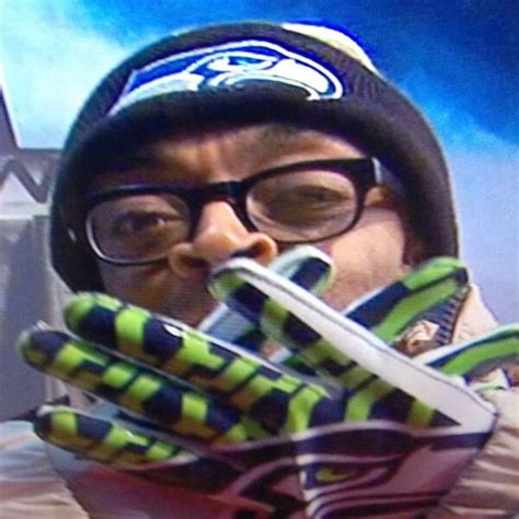 super bowl 2014 spike lee is decked out in seattle seahawks gear photo