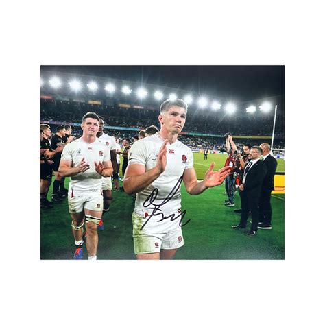 Owen Farrell Signed England Rugby 10x8 3 The Fan Cave Memorabilia