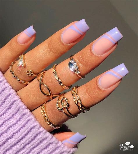 Lavenderlilac Nail Inspo 💜 Lightslacquer In 2021 Lilac Nails