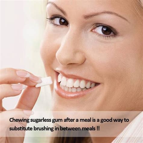 Chewing Sugarless Gum Or Even Better Xylitol Gum Will Help Clean