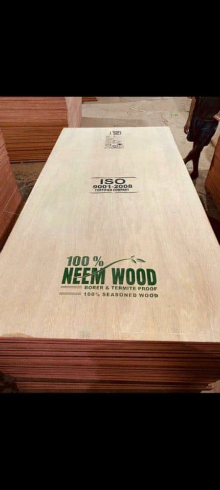 Brown Rectangular Neem Plywoods For Furniture Thickness 12 Mm At Rs