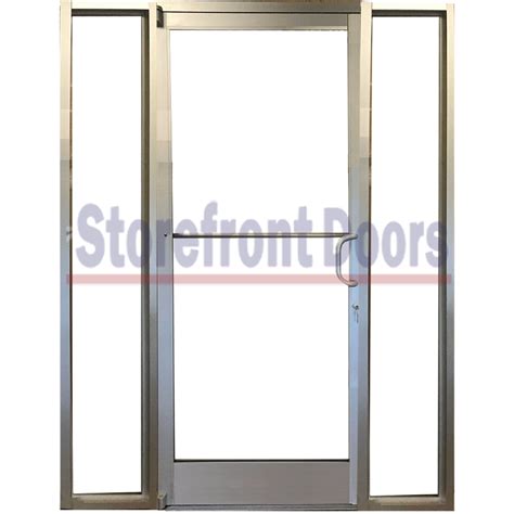 Commercial Right Hand Rh Storefront Door With 12 Sidelites And 10 Ada