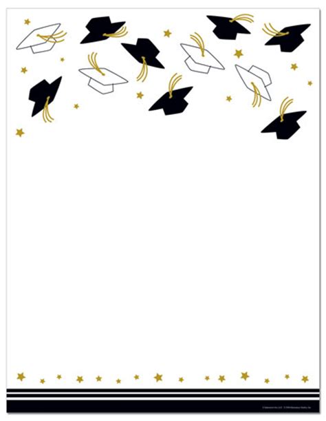 Free Printable Graduation Stationery Paper Discover The Beauty Of