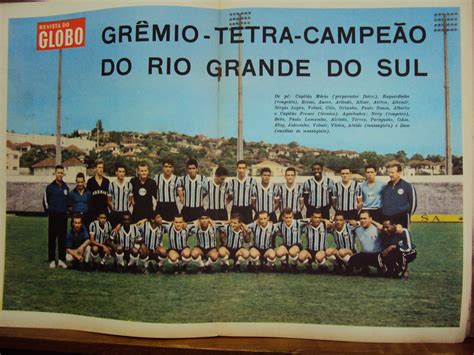 Grêmio tetra campeão gaúcho eu sei que tu treme. Conselheiro X : Grêmio, tetracampeão gaúcho em 1965
