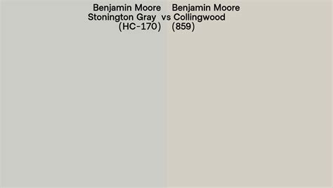 Benjamin Moore Stonington Gray Vs Collingwood Side By Side Comparison