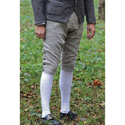 Fall Front Knee Breeches In Linen Townsends