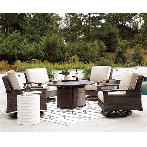 Paradise Trail Outdoor Fire Pit Table Set Van Hill Furniture