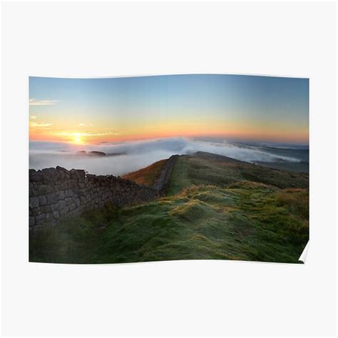 Hadrians Wall From Winshields Crag C9 Poster By Aftertherain