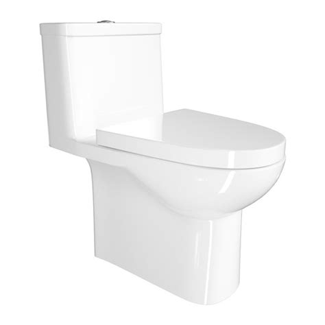 Casainc White Dual Flush Elongated Compact Comfort Height 1 Piece