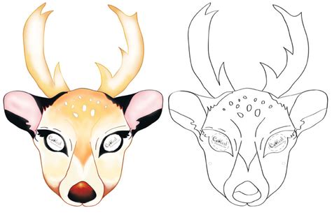 Printable Deer Mask Coolest Free Printables