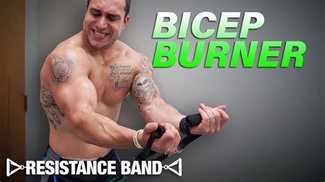 Resistance Band Bicep Workout At Home To Get Ripped Youtube