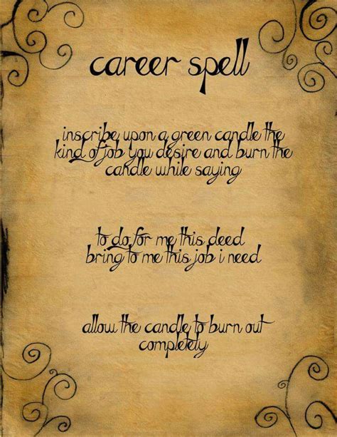 46 Best Job Spells Images On Pinterest Magick Witchcraft And Wicca