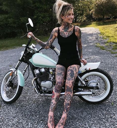 top 137 biker tattoos for women