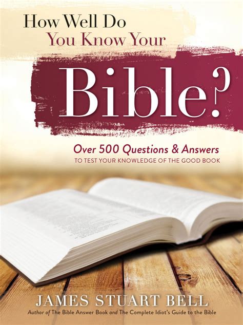 How Well Do You Know Your Bible Bible Study Pleroma Christian Supplies